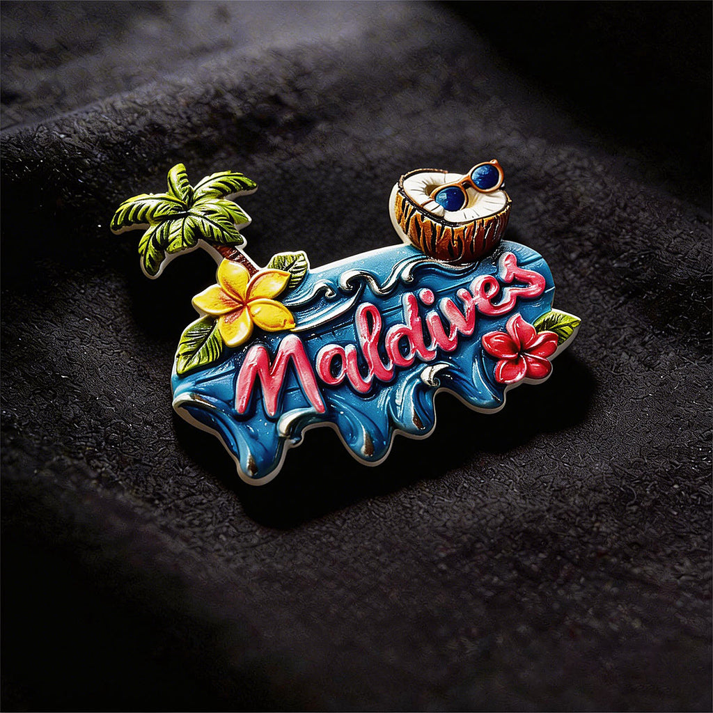 Maldives 3D Souvenir Fridge Magnet – Travel Collection Keepsake