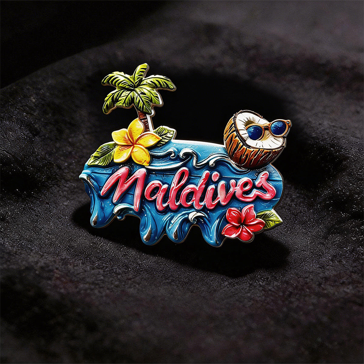 Maldives 3D Souvenir Fridge Magnet – Travel Collection Keepsake