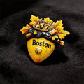 Boston Maple Leaf 3D Souvenir Fridge Magnet – Travel Collection Keepsake