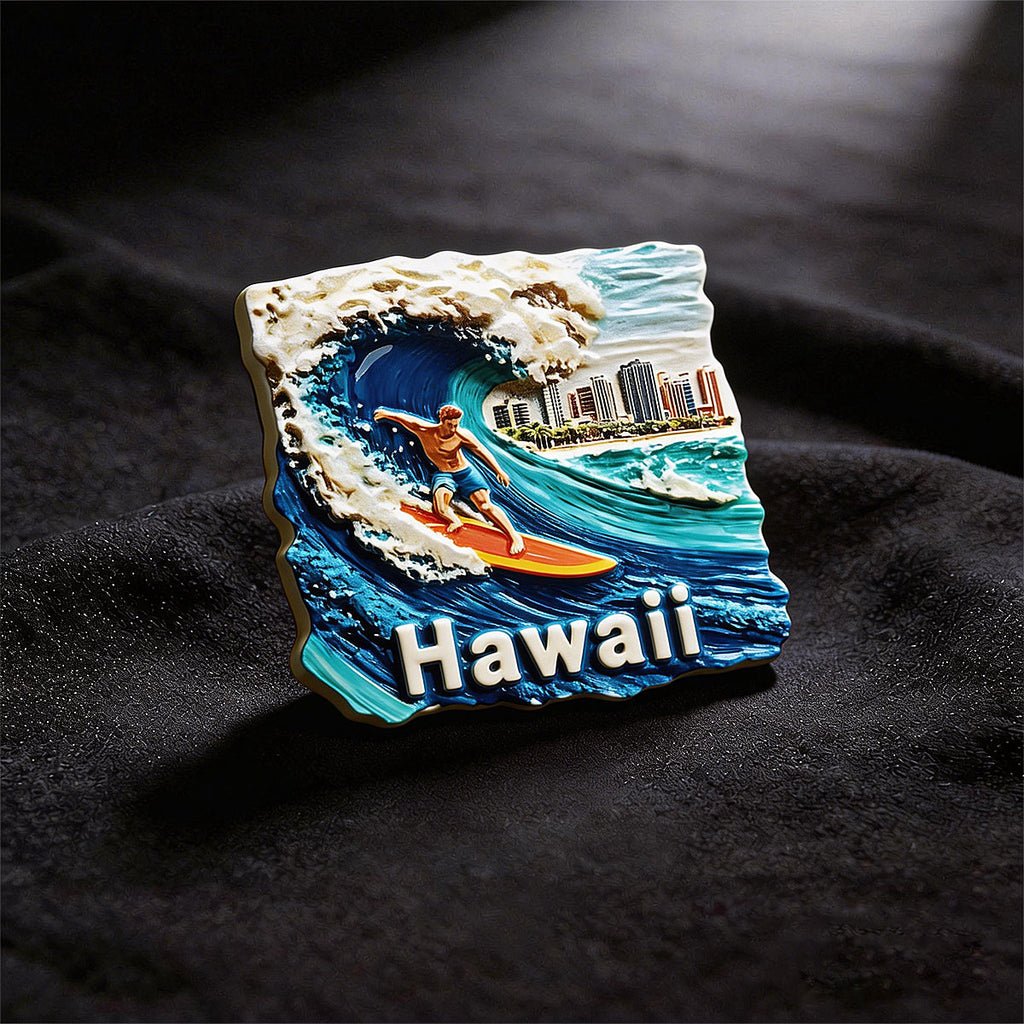 Hawaii 3D Souvenir Fridge Magnet – Travel Collection Keepsake