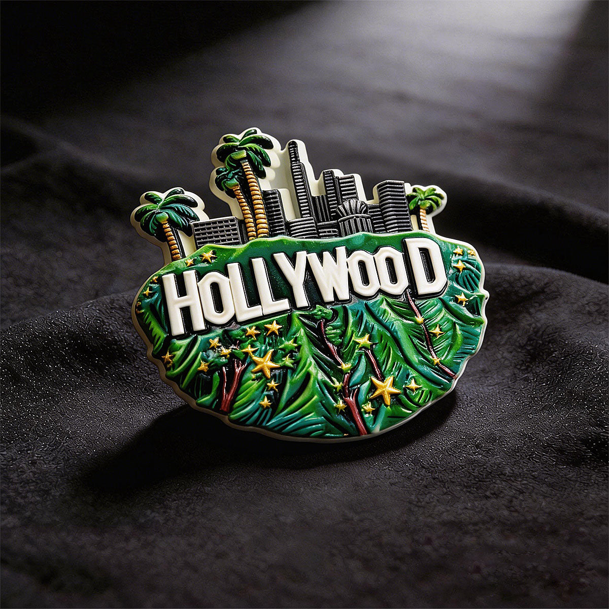 Hollywood Hills 3D Souvenir Fridge Magnet – Travel Collection Keepsake