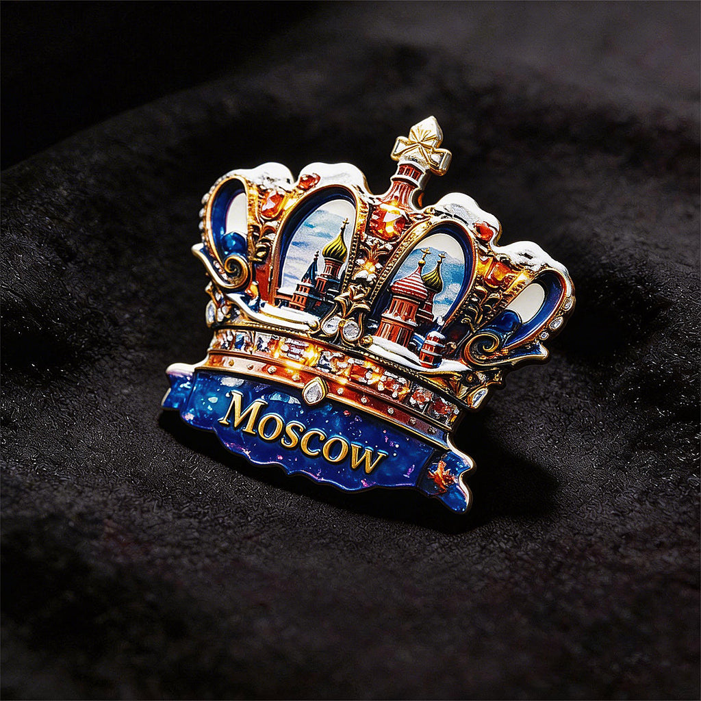 Moscow Crown 3D Fridge Magnet – Souvenir from the Heart of Russia
