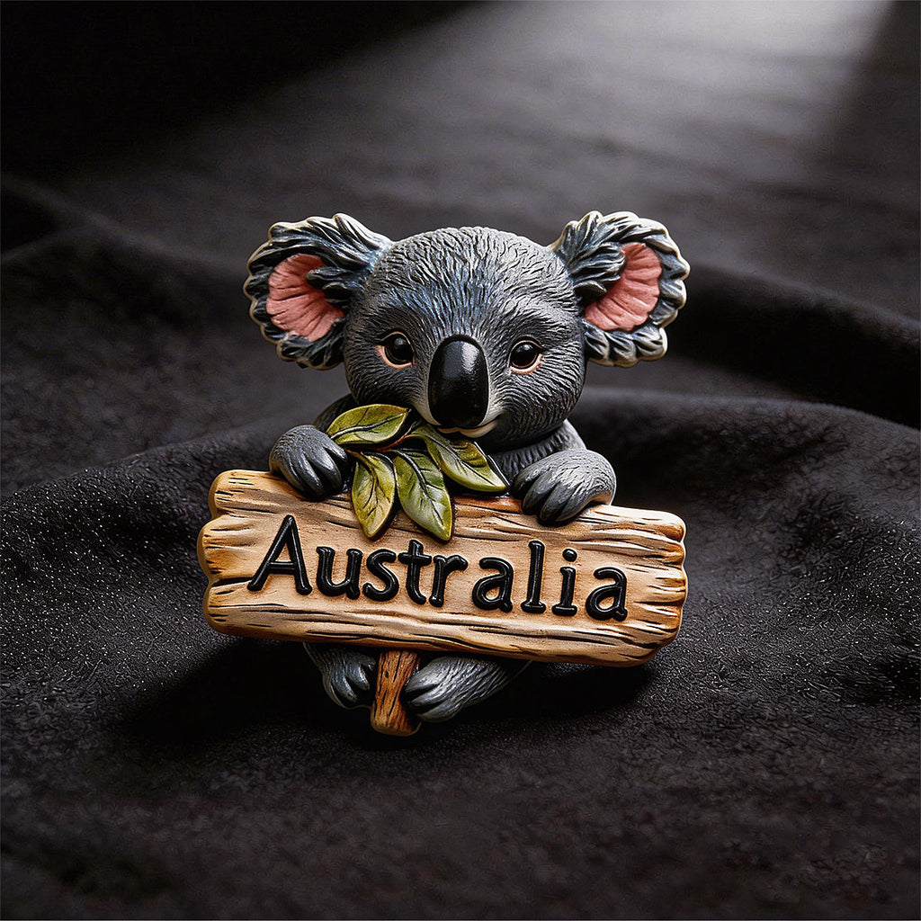 Australia 3D Souvenir Fridge Magnet – Cute Koala Travel Keepsake
