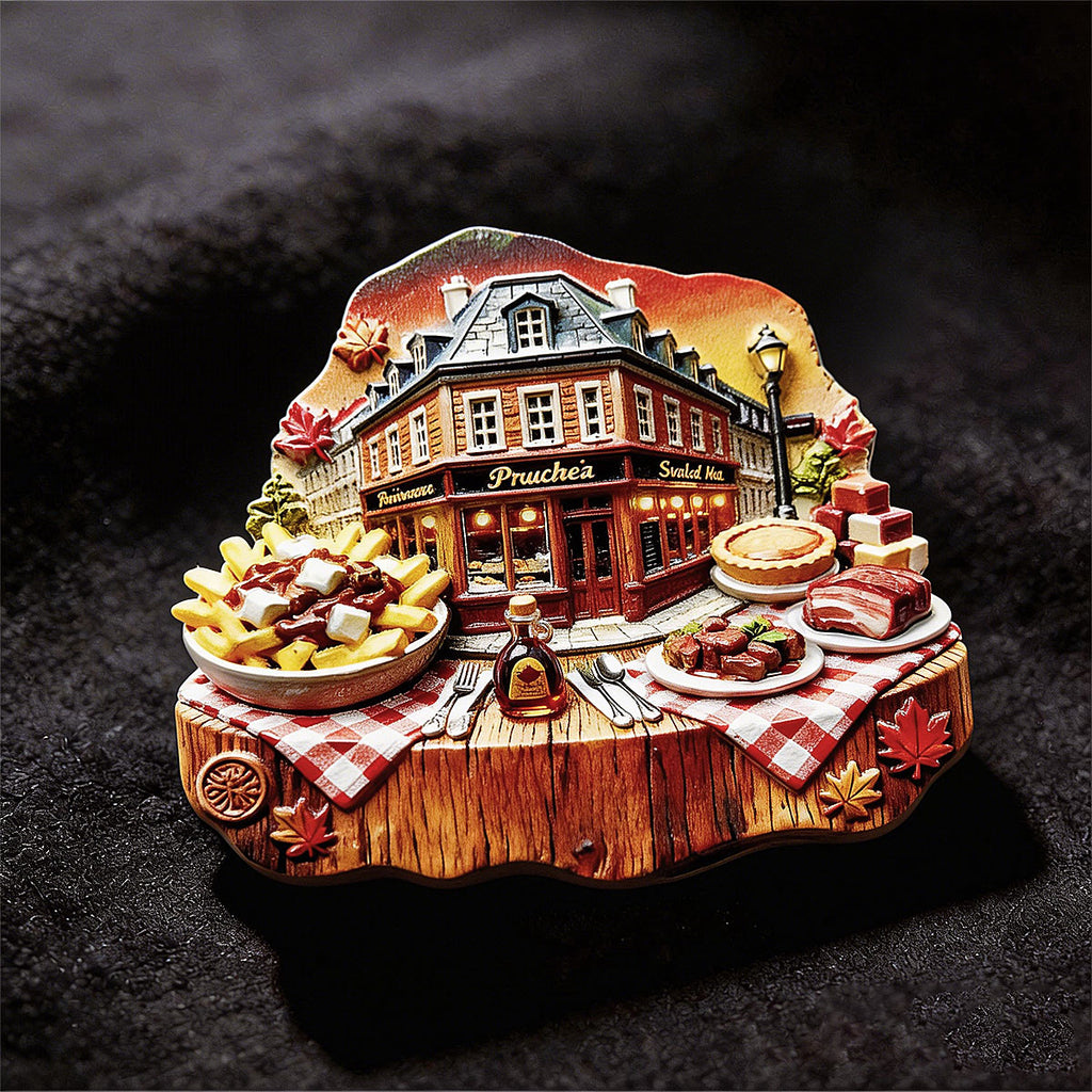 Quebec 3D Souvenir Fridge Magnet – Travel Collection Keepsake