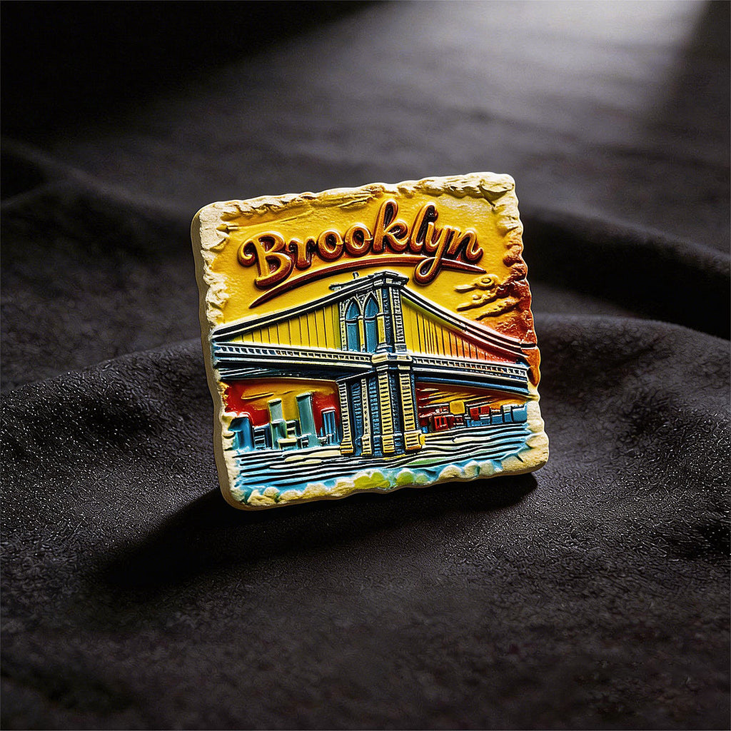 Brooklyn Bridge 3D Souvenir Fridge Magnet – Travel Collection Keepsake