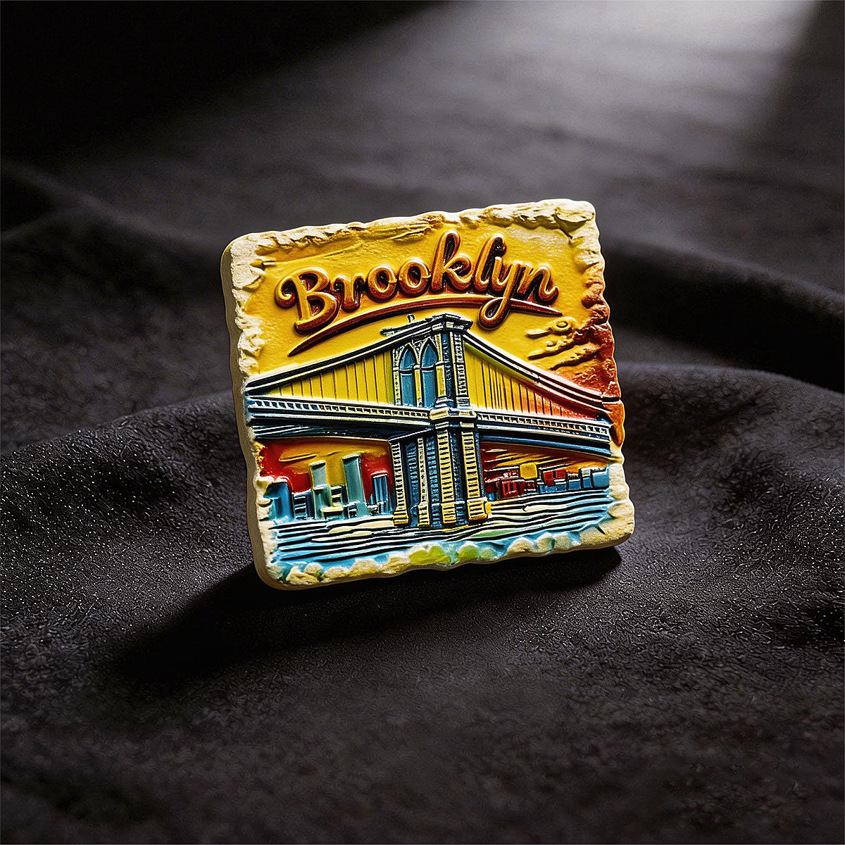 Brooklyn Bridge 3D Souvenir Fridge Magnet – Travel Collection Keepsake