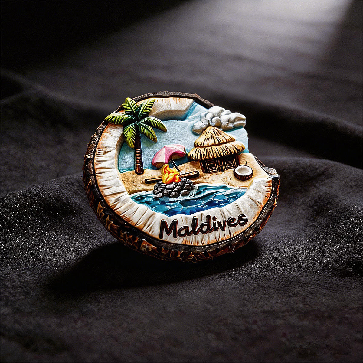 Maldives 3D Souvenir Fridge Magnet – Travel Collection Keepsake