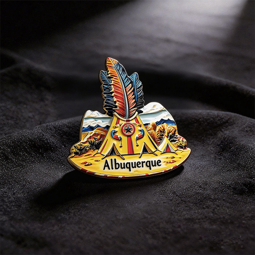 Albuquerque Native American 3D Souvenir Fridge Magnet – Travel Collection Keepsake