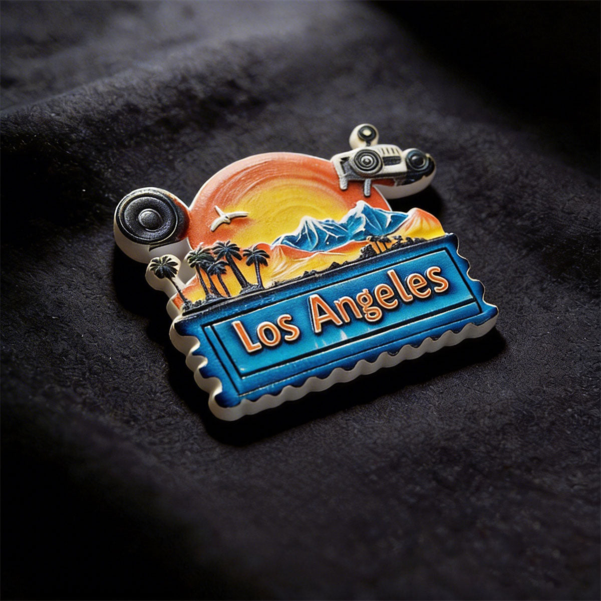 Los Angeles 3D Souvenir Fridge Magnet – Travel Collection Keepsake