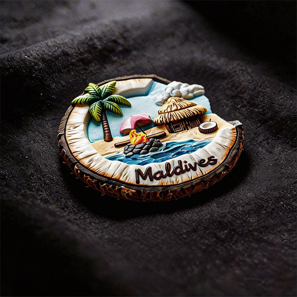 Maldives 3D Souvenir Fridge Magnet – Travel Collection Keepsake