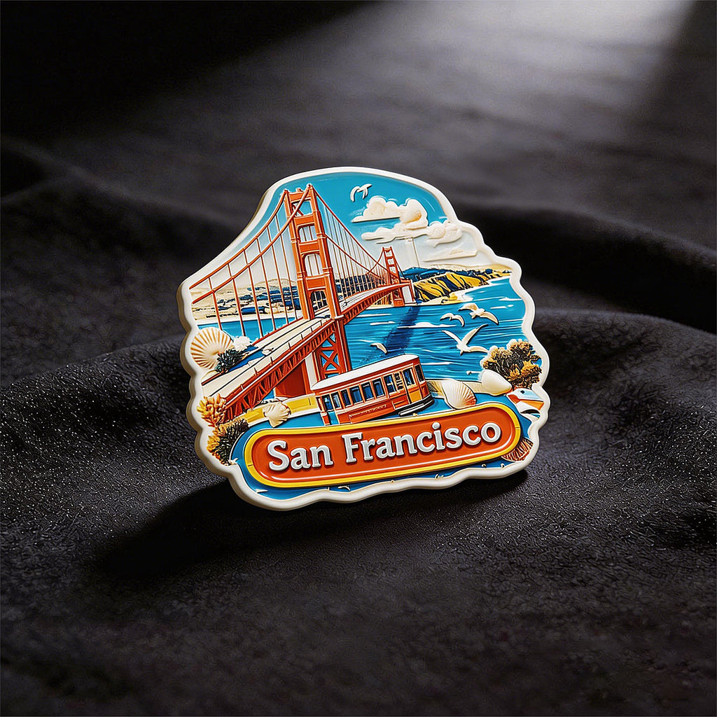 San Francisco Golden Horizon Souvenir Fridge Magnet – Travel Keepsake