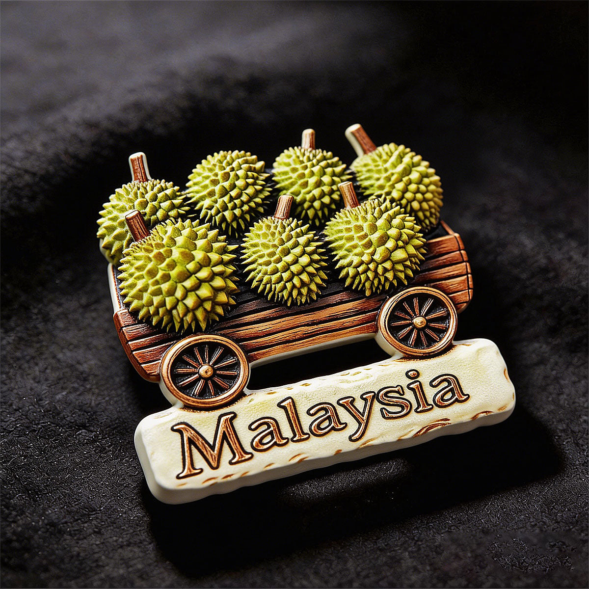 Durian Pushcart Refrigerator Magnet – Travel Collection Keepsake
