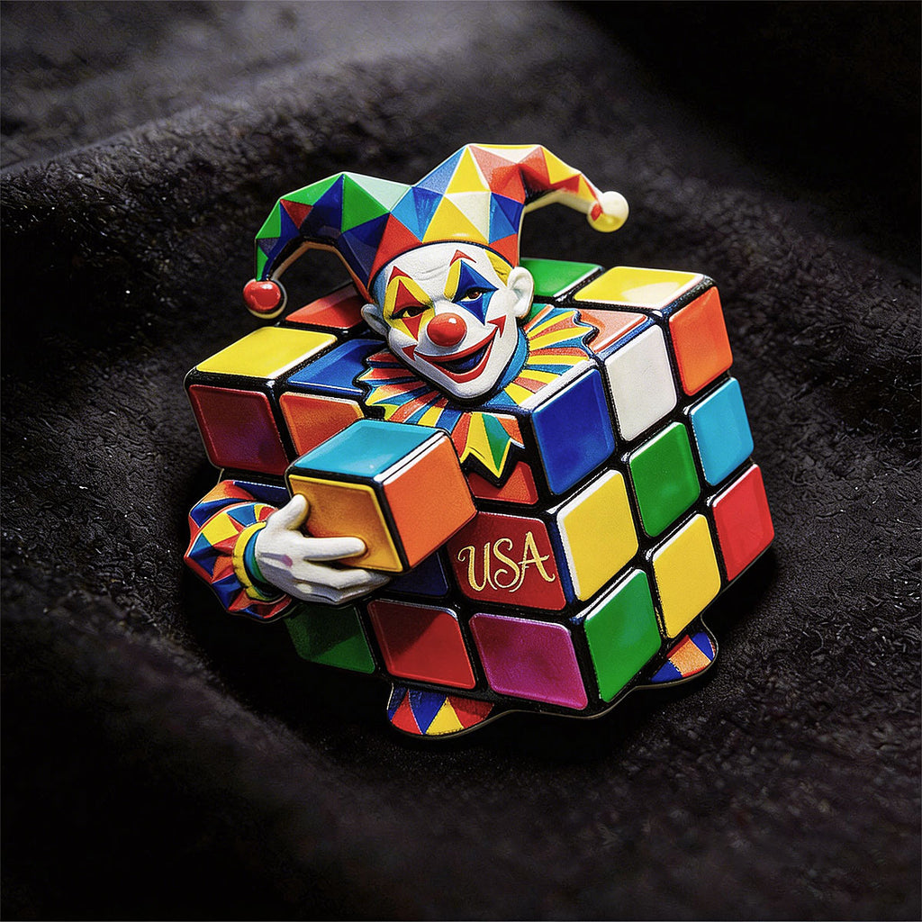 Jester Magic Cube 3D Souvenir Fridge Magnet – Travel Collection Keepsake