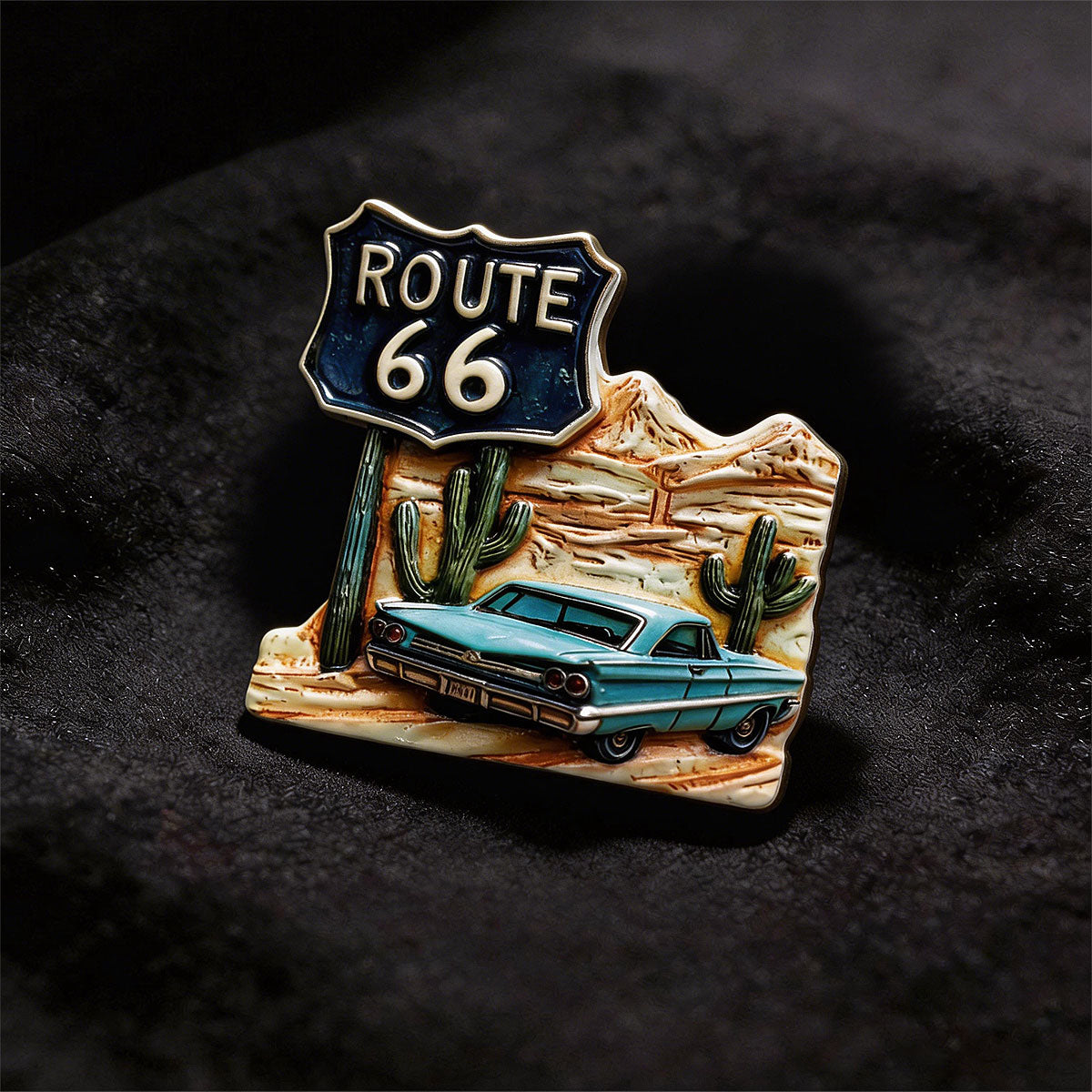Route 66 Freedom Drive 3D Souvenir Fridge Magnet – Travel Collection Keepsake