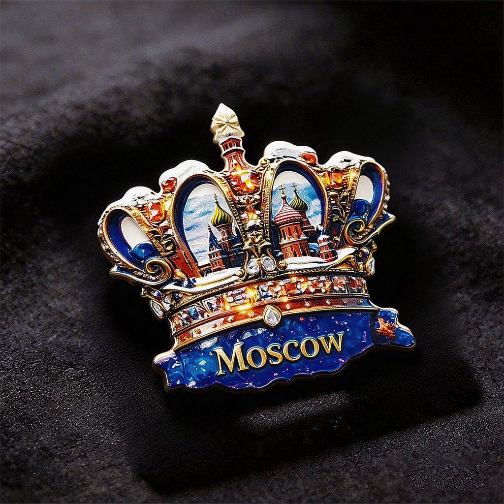 Moscow Crown 3D Fridge Magnet – Souvenir from the Heart of Russia
