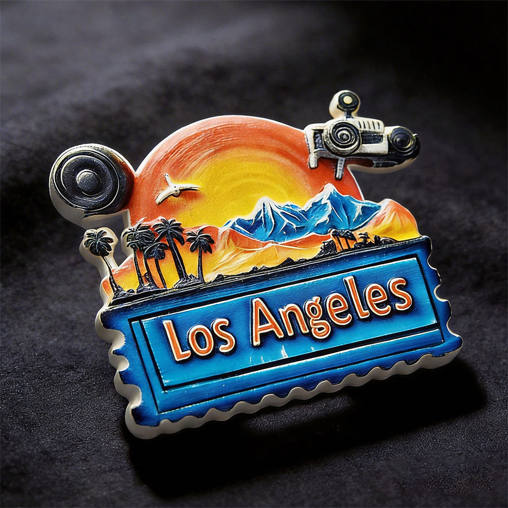 Los Angeles 3D Souvenir Fridge Magnet – Travel Collection Keepsake
