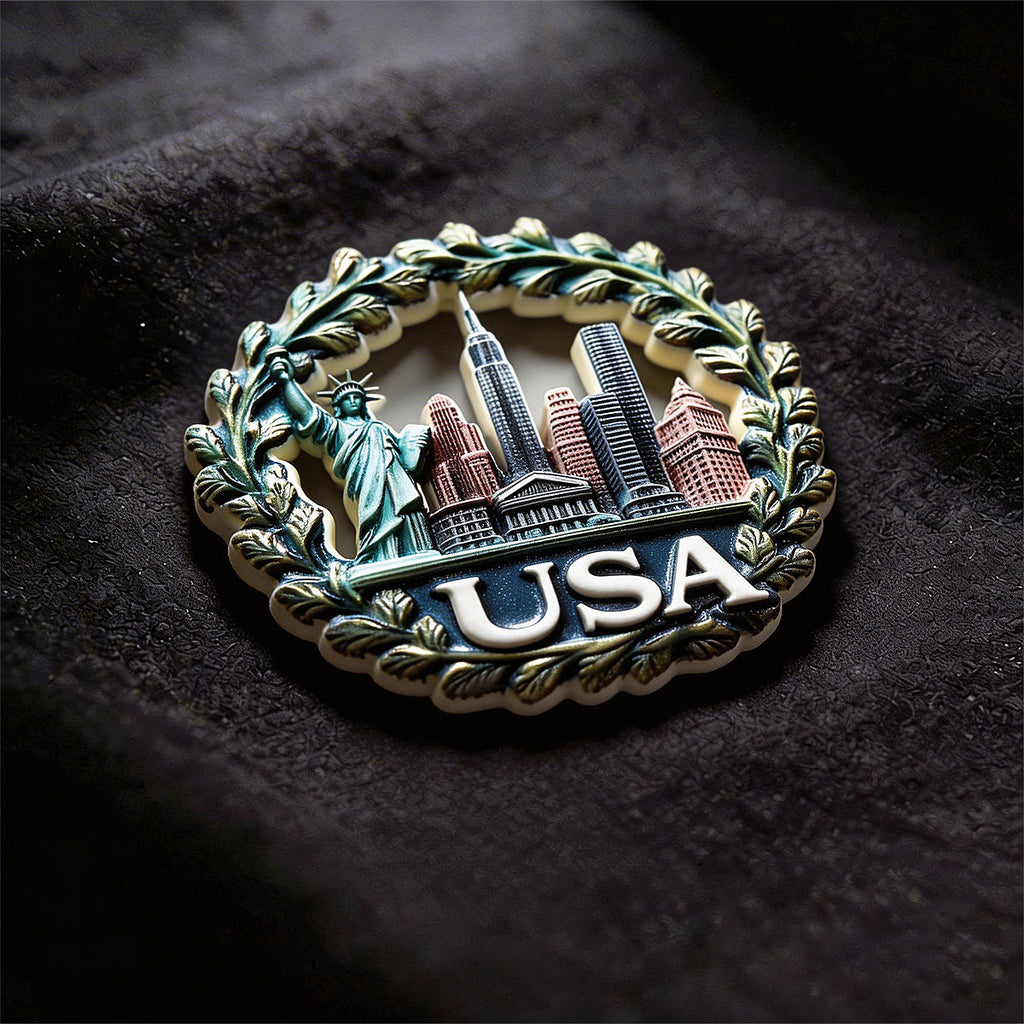 American Forever Freedom Souvenir Fridge Magnet – Travel Collection Keepsake