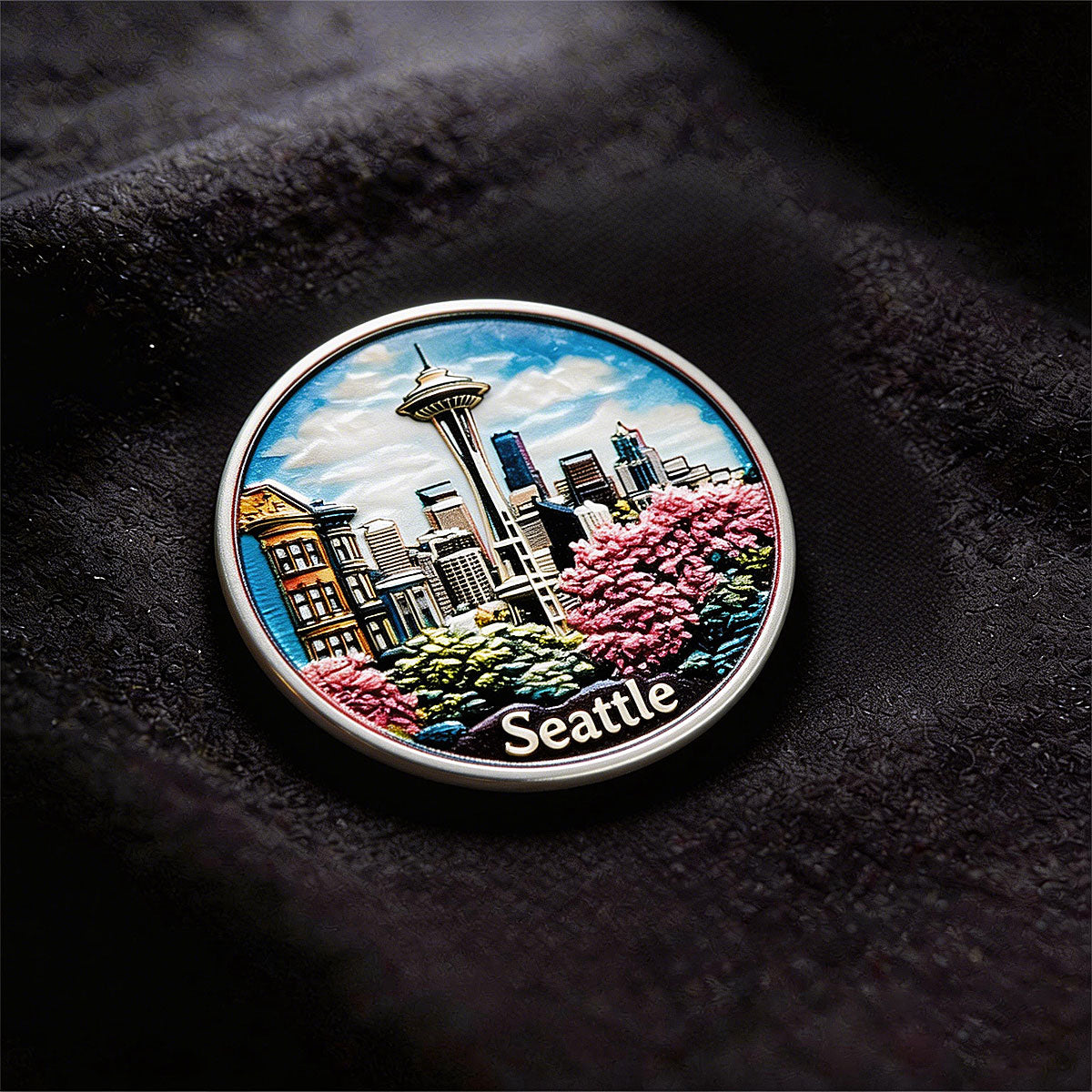 Seattle Space Needle 3D Souvenir Fridge Magnet – Travel Collection Keepsake