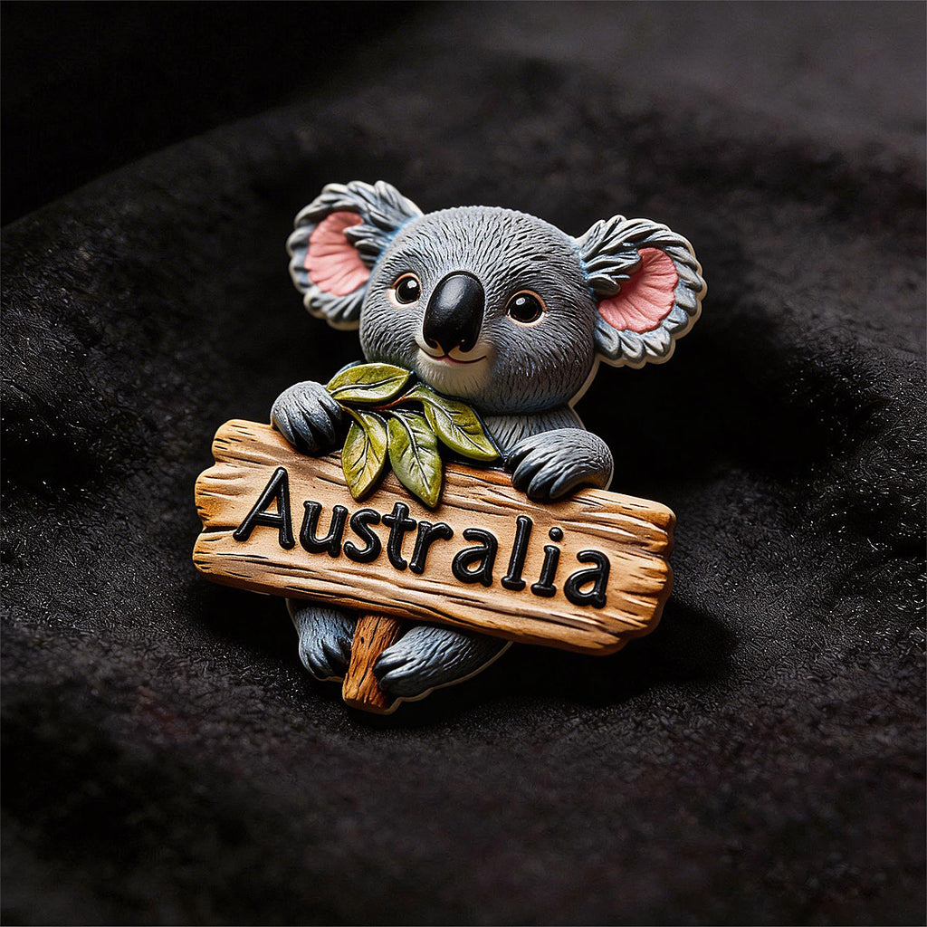 Australia 3D Souvenir Fridge Magnet – Cute Koala Travel Keepsake