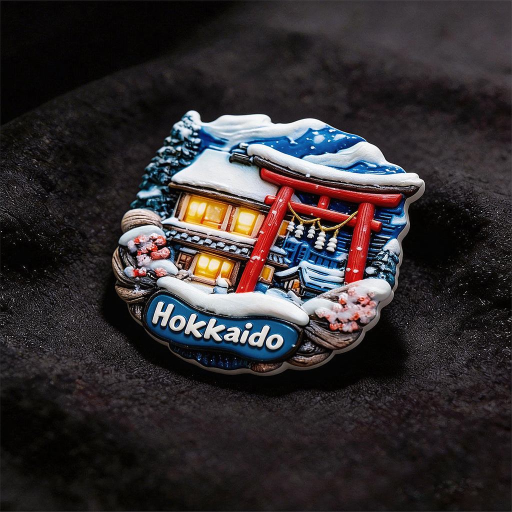Hokkaido 3D Souvenir Fridge Magnet – Travel Collection Keepsake