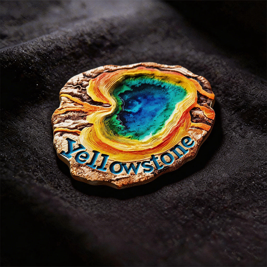 Yellowstone Park 3D Souvenir Fridge Magnet – Travel Collection Keepsake