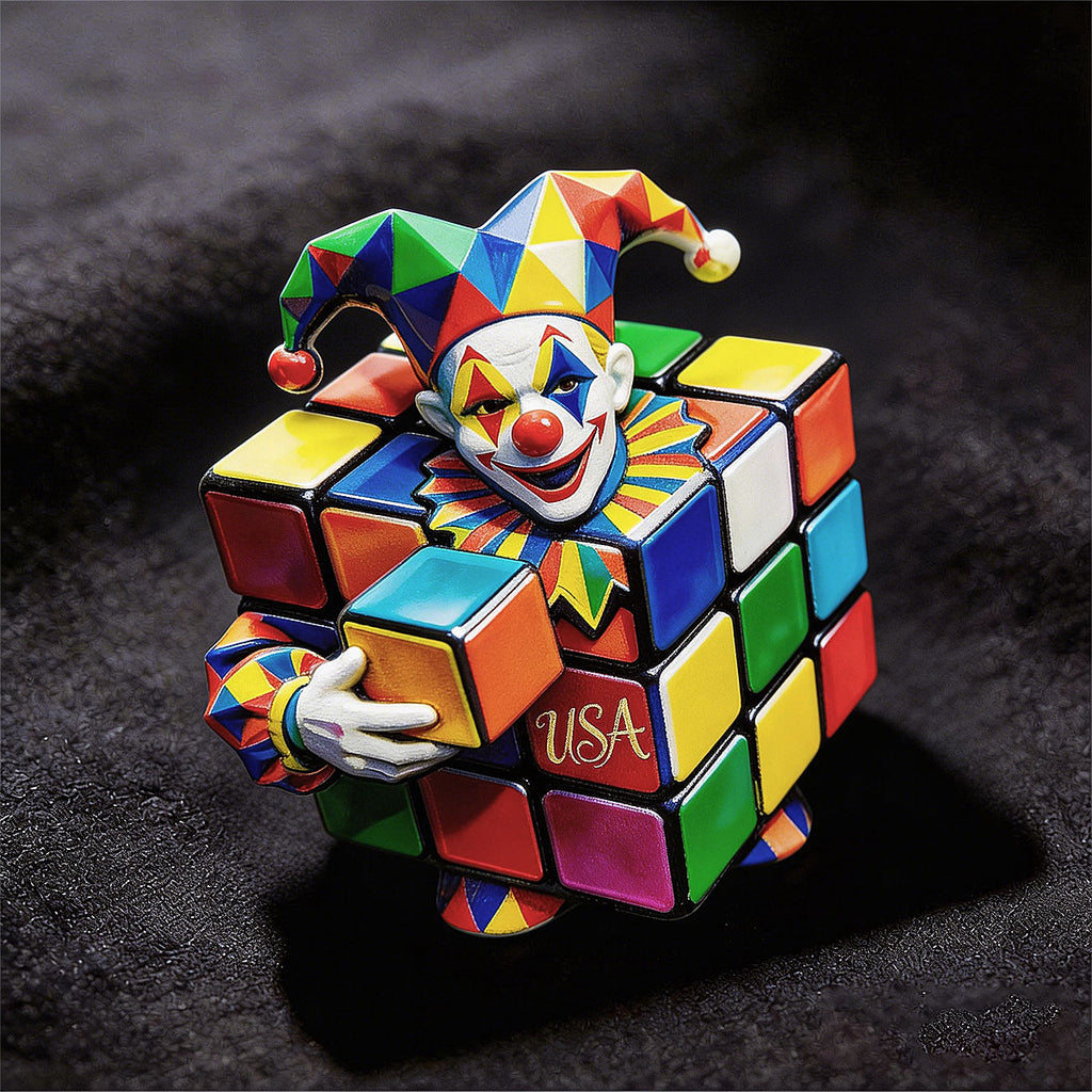 Jester Magic Cube 3D Souvenir Fridge Magnet – Travel Collection Keepsake
