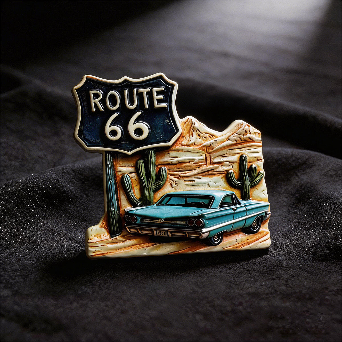 Route 66 Freedom Drive 3D Souvenir Fridge Magnet – Travel Collection Keepsake