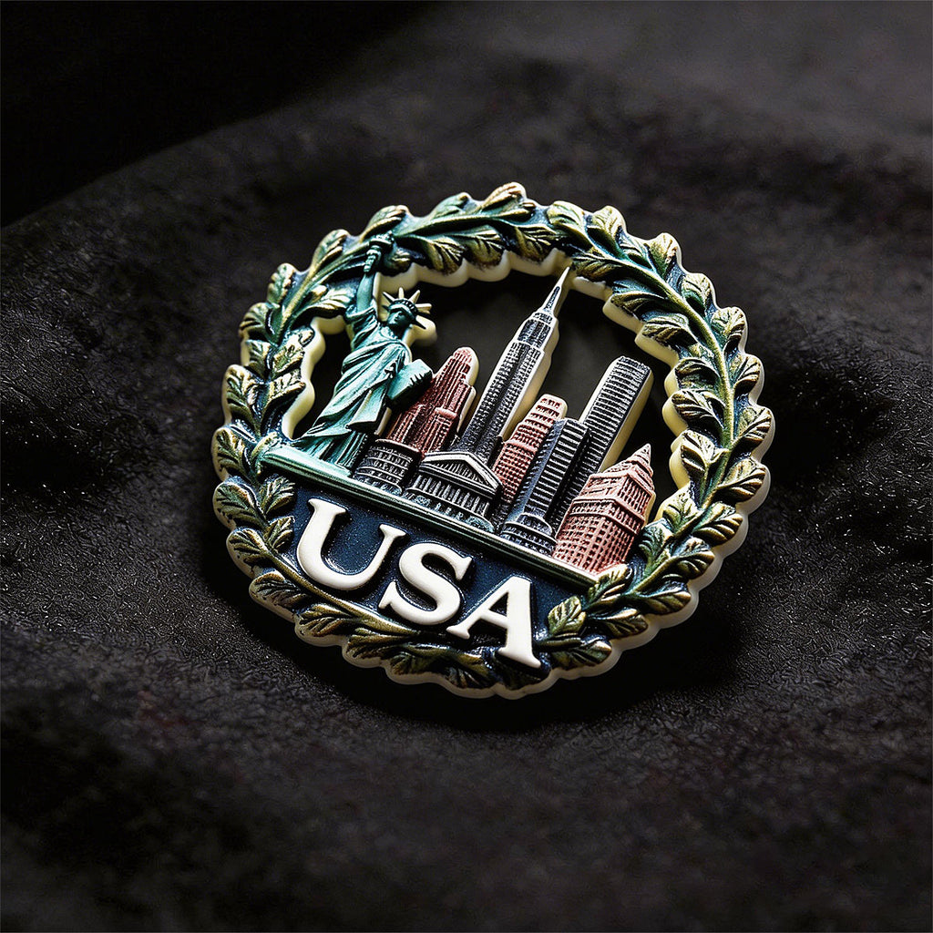 American Forever Freedom Souvenir Fridge Magnet – Travel Collection Keepsake
