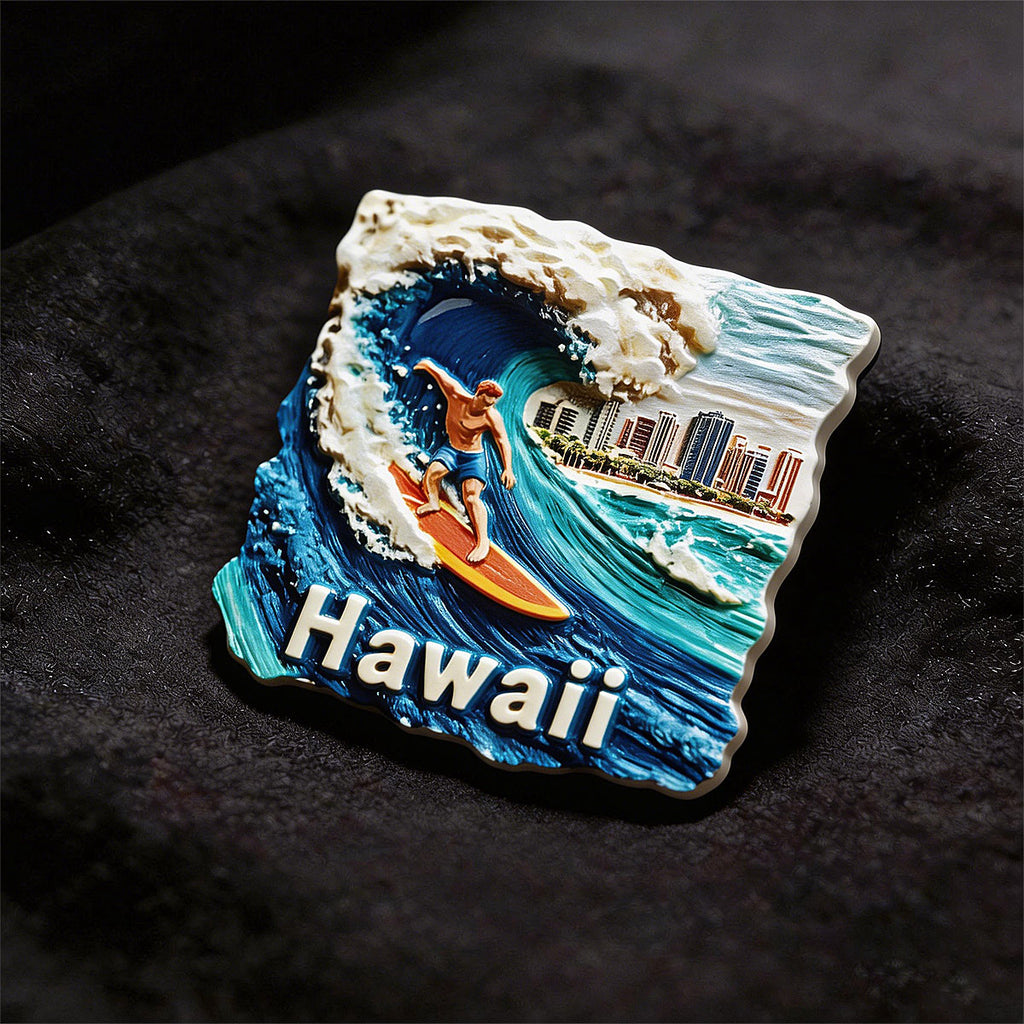Hawaii 3D Souvenir Fridge Magnet – Travel Collection Keepsake
