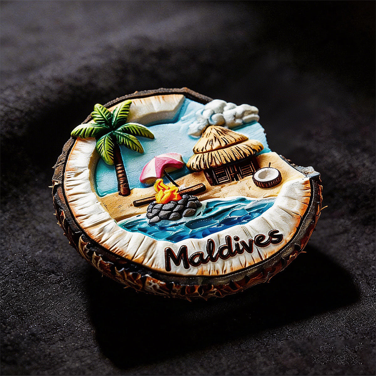 Maldives 3D Souvenir Fridge Magnet – Travel Collection Keepsake