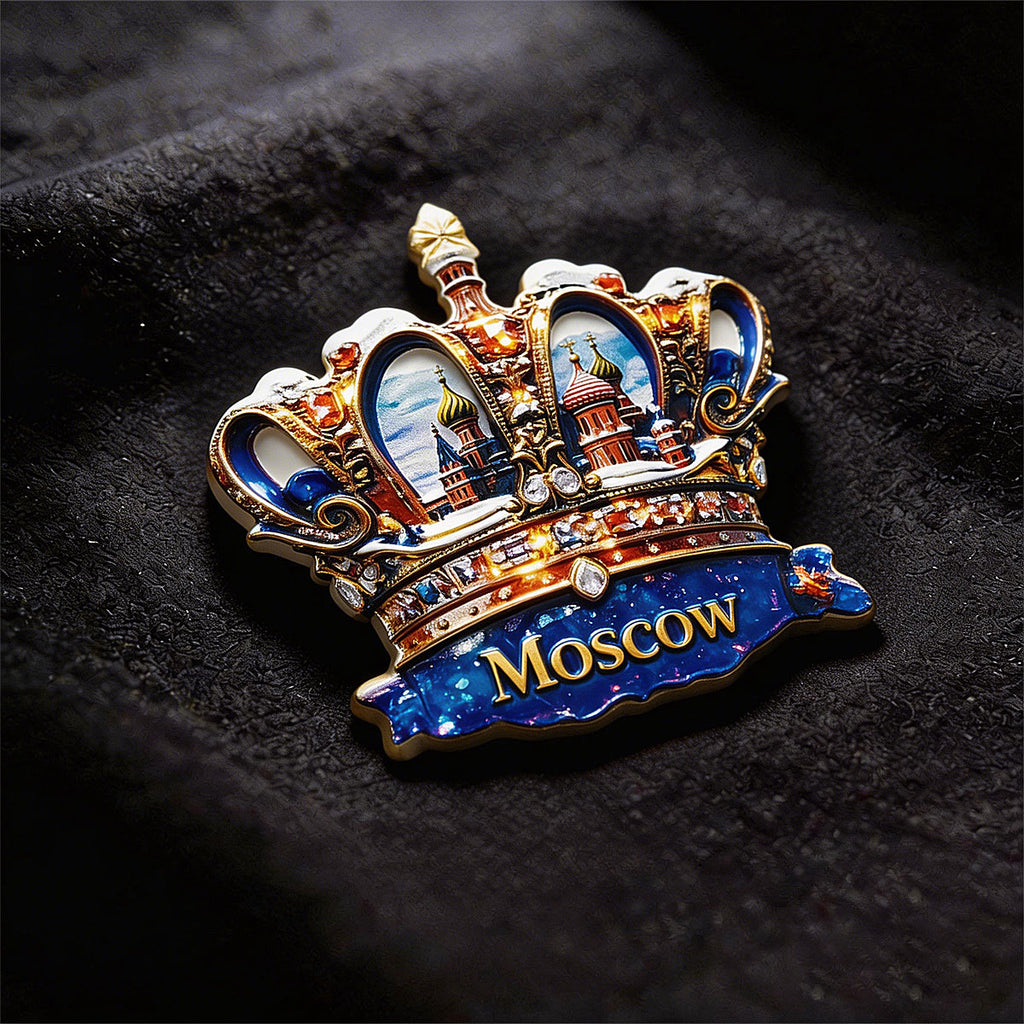 Moscow Crown 3D Fridge Magnet – Souvenir from the Heart of Russia