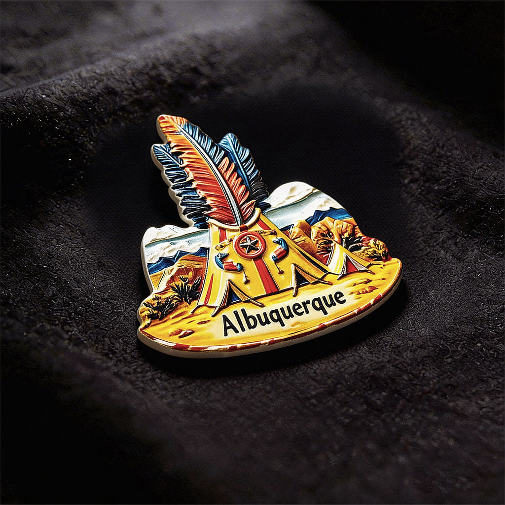 Albuquerque Native American 3D Souvenir Fridge Magnet – Travel Collection Keepsake