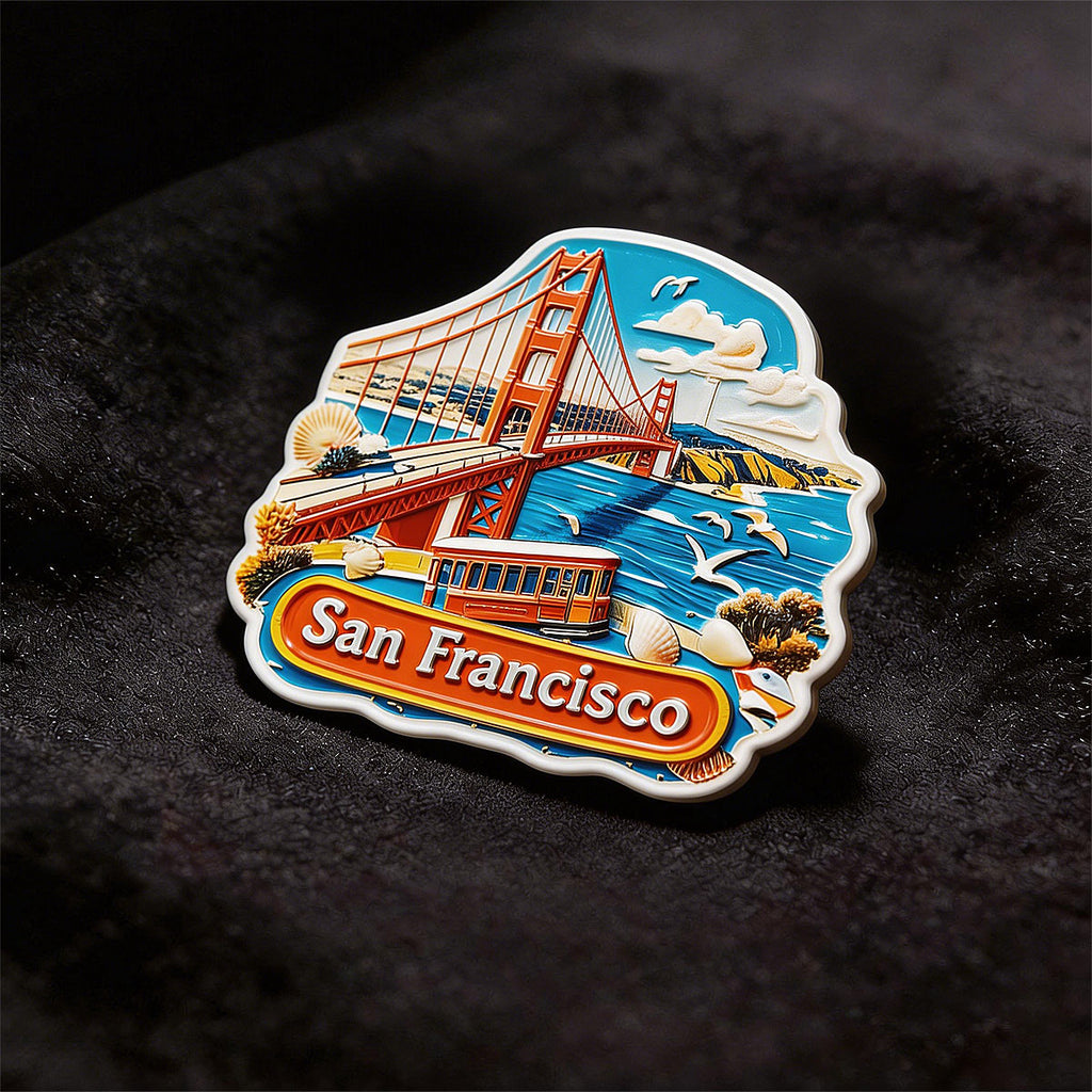San Francisco Golden Horizon Souvenir Fridge Magnet – Travel Keepsake