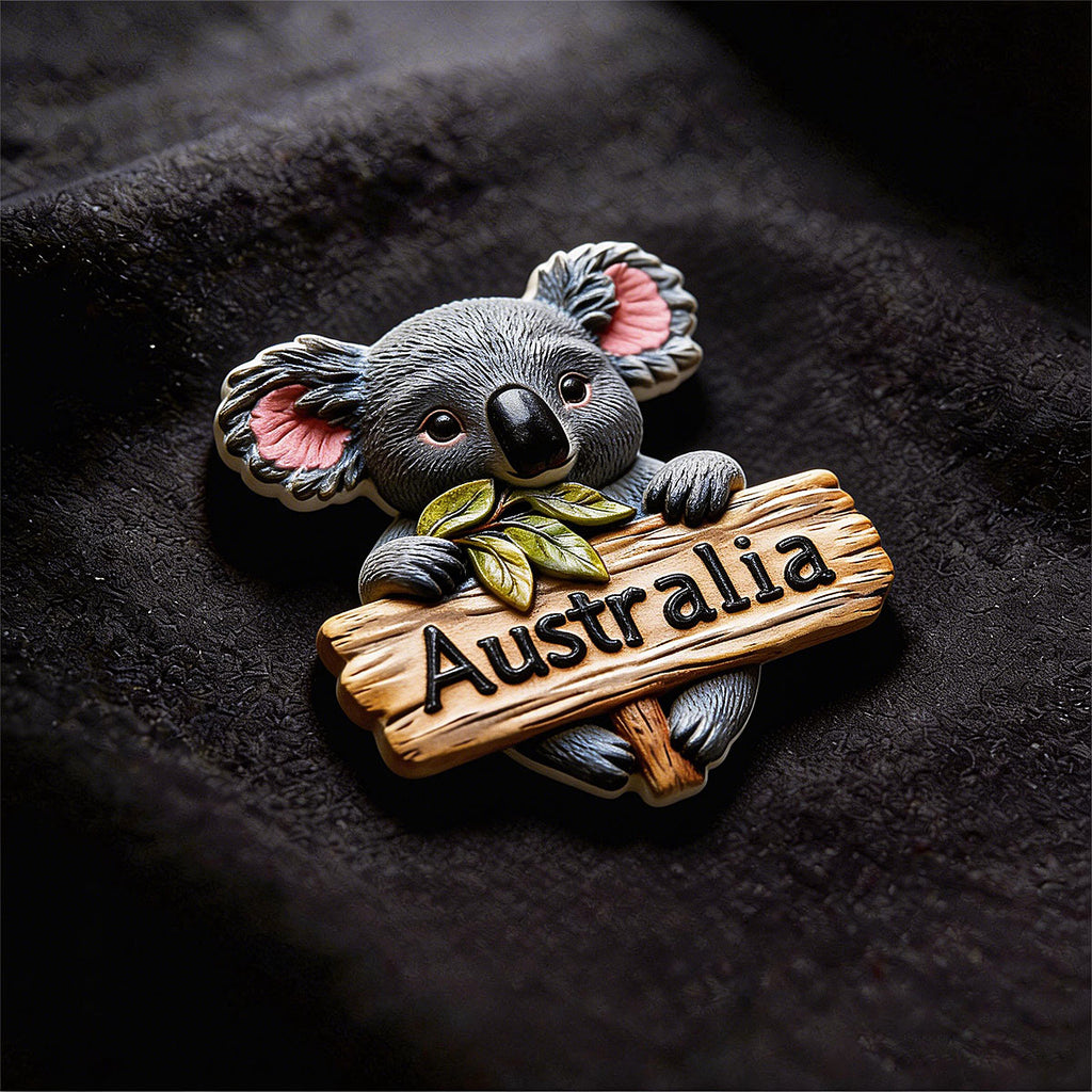 Australia 3D Souvenir Fridge Magnet – Cute Koala Travel Keepsake