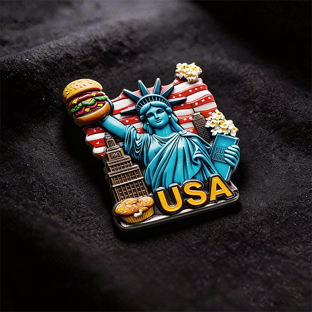 Liberty Goddess Souvenir Fridge Magnet – Travel Collection Keepsake