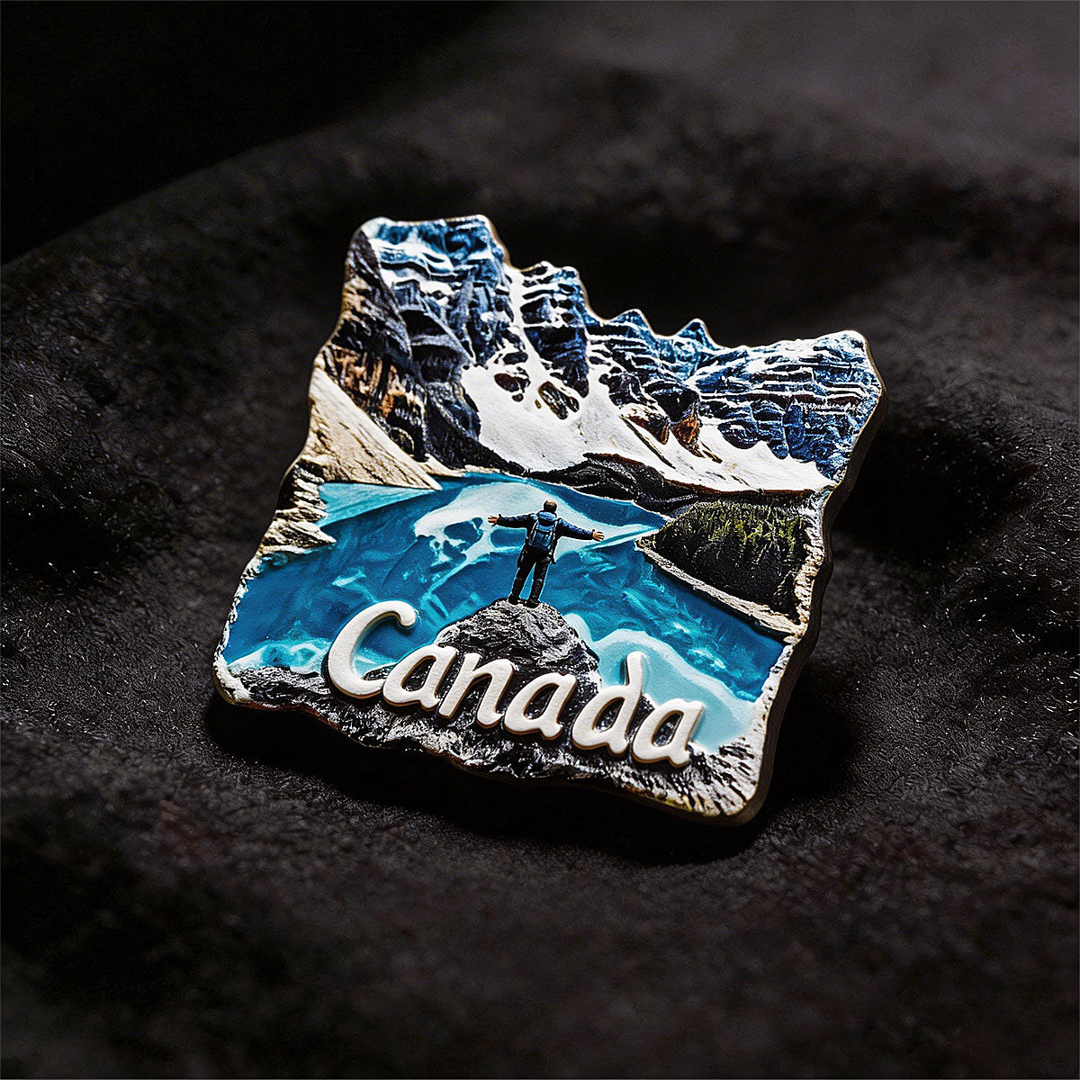 Rocky Mountains 3D Souvenir Fridge Magnet – Travel Collection Keepsake