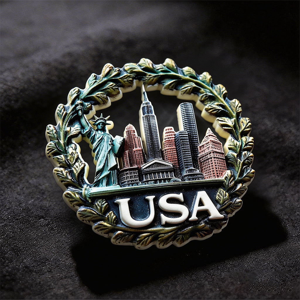 American Forever Freedom Souvenir Fridge Magnet – Travel Collection Keepsake