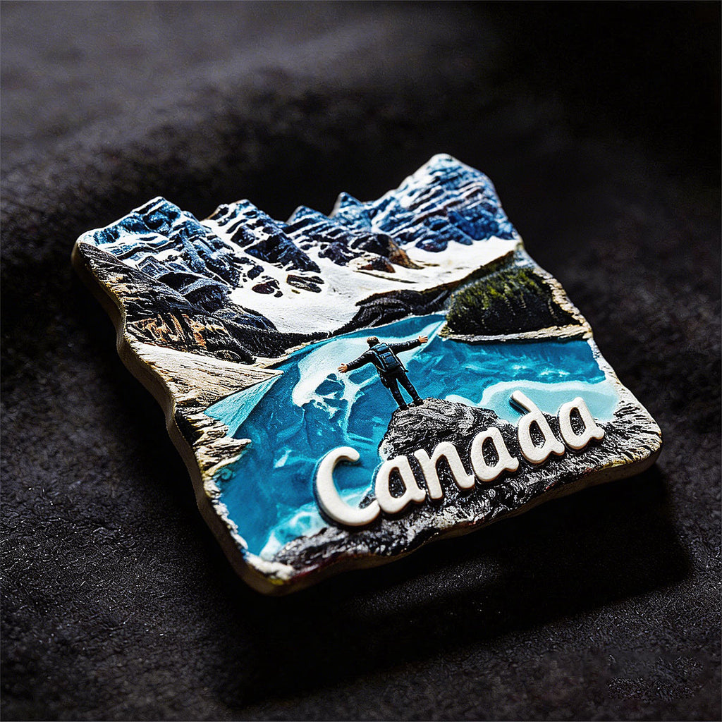 Rocky Mountains 3D Souvenir Fridge Magnet – Travel Collection Keepsake