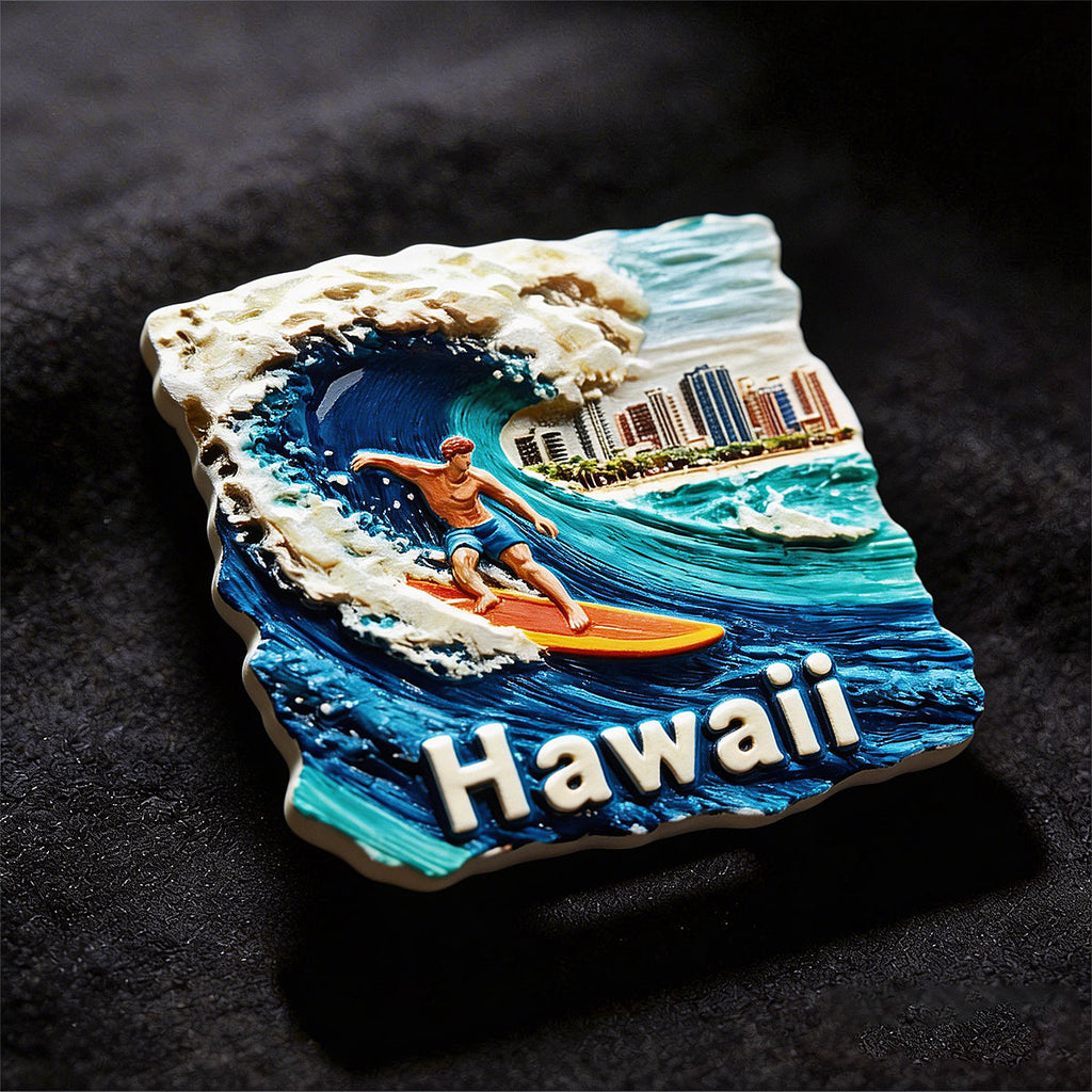 Hawaii 3D Souvenir Fridge Magnet – Travel Collection Keepsake
