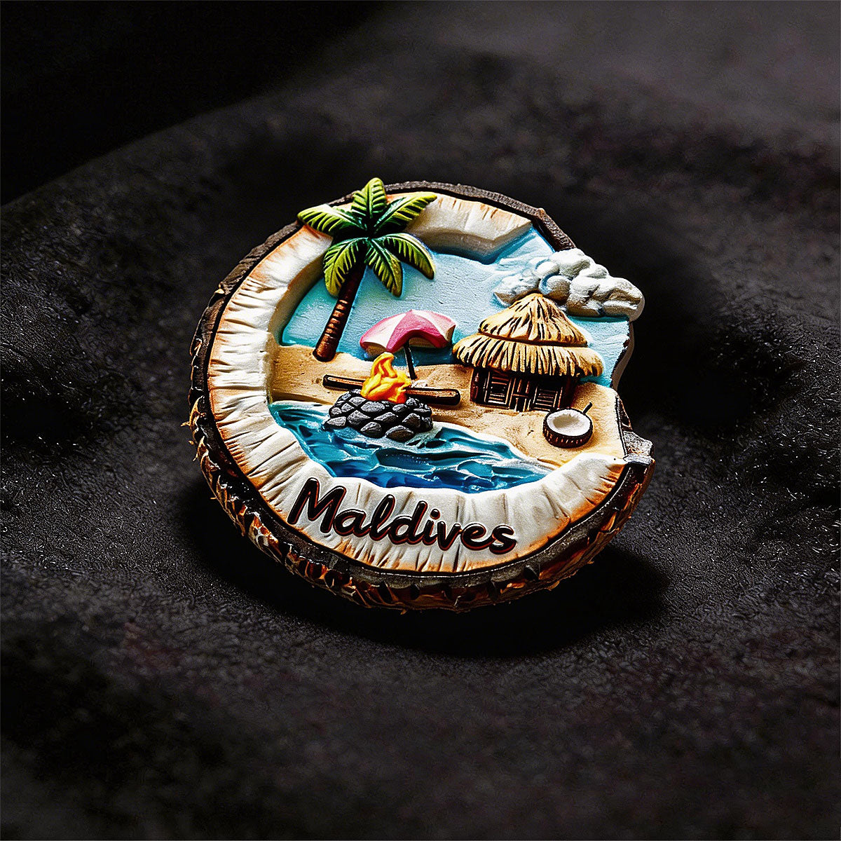 Maldives 3D Souvenir Fridge Magnet – Travel Collection Keepsake