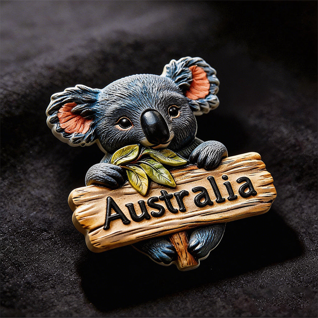Australia 3D Souvenir Fridge Magnet – Cute Koala Travel Keepsake