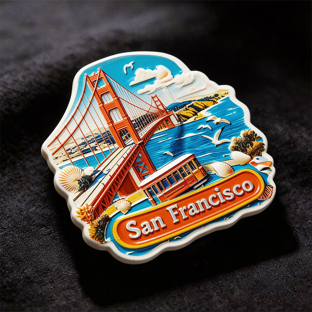 San Francisco Golden Horizon Souvenir Fridge Magnet – Travel Keepsake