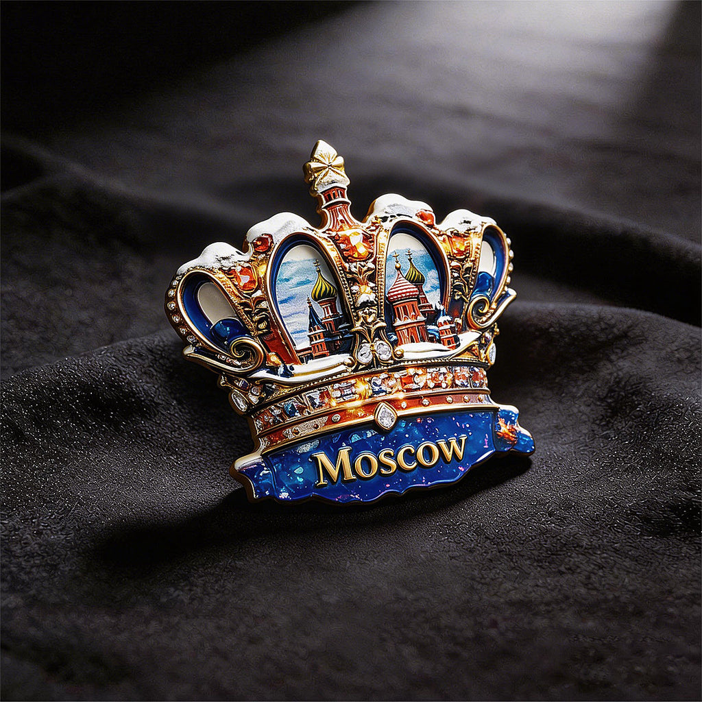 Moscow Crown 3D Fridge Magnet – Souvenir from the Heart of Russia