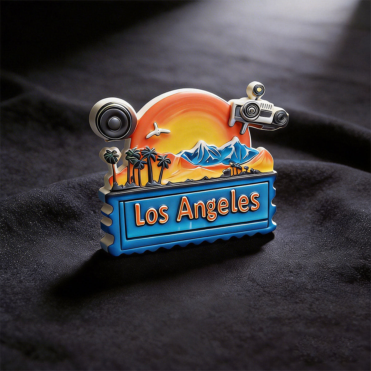 Los Angeles 3D Souvenir Fridge Magnet – Travel Collection Keepsake