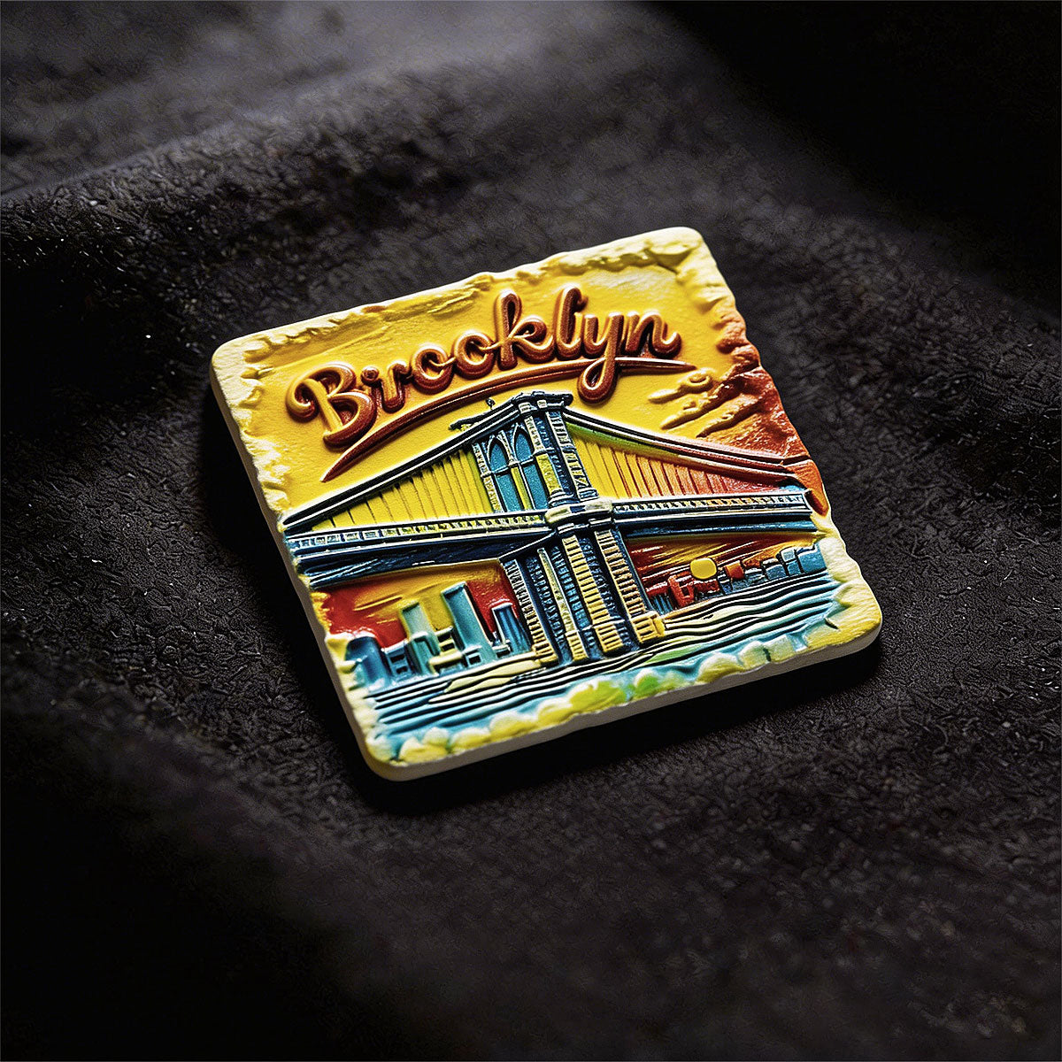 Brooklyn Bridge 3D Souvenir Fridge Magnet – Travel Collection Keepsake