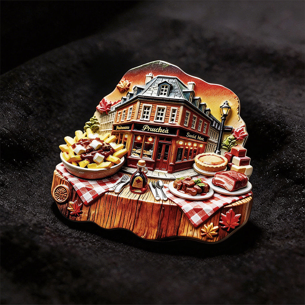 Quebec 3D Souvenir Fridge Magnet – Travel Collection Keepsake