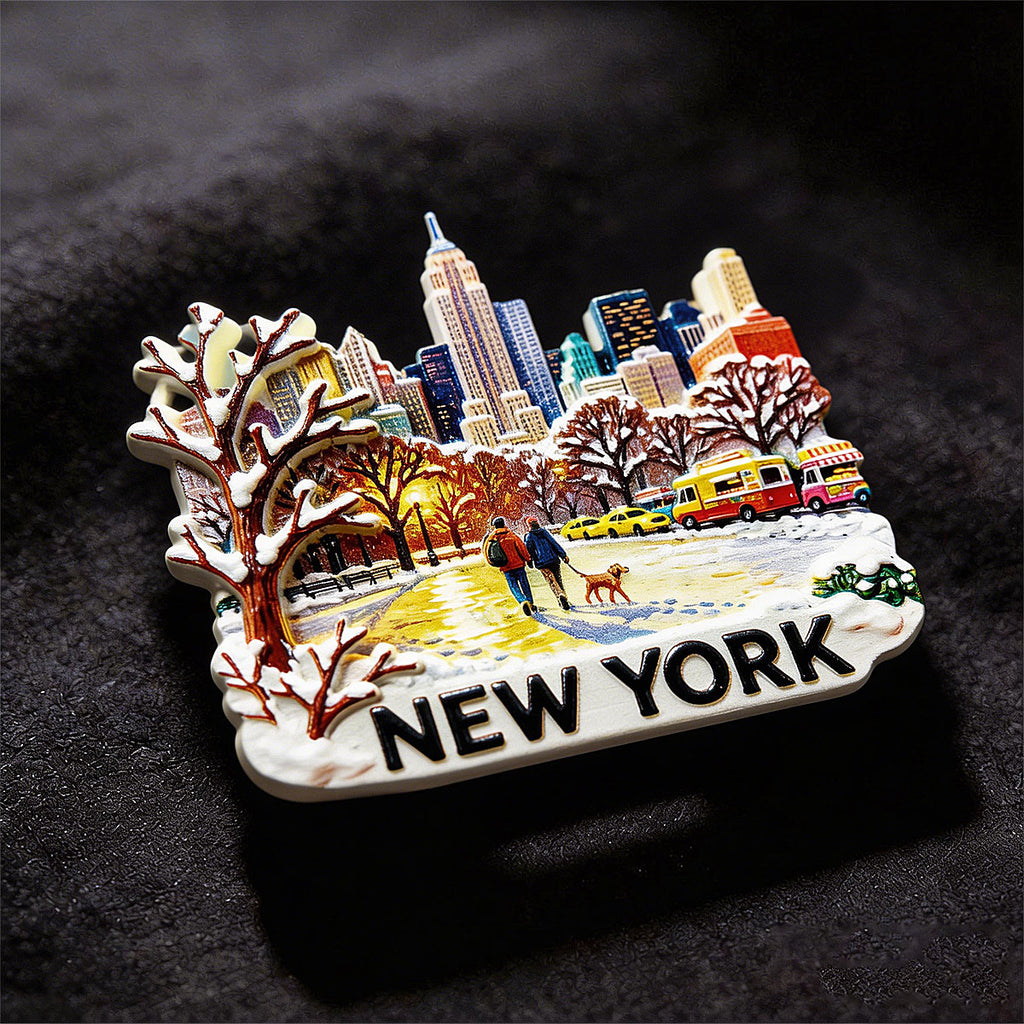 New York City 3D Souvenir Fridge Magnet – Travel Collection Keepsake