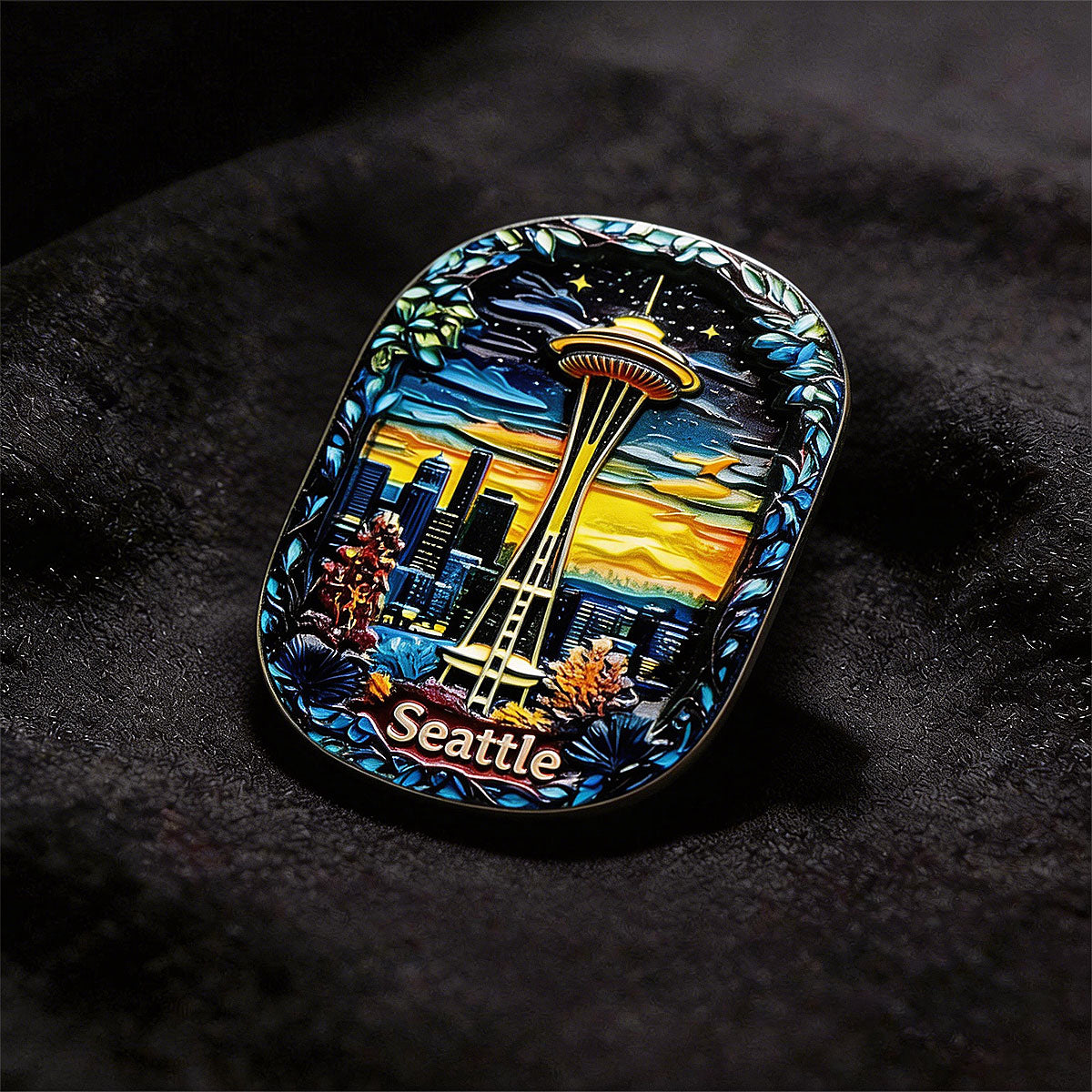 Seattle Space Needle 3D Souvenir Fridge Magnet – Travel Collection Keepsake