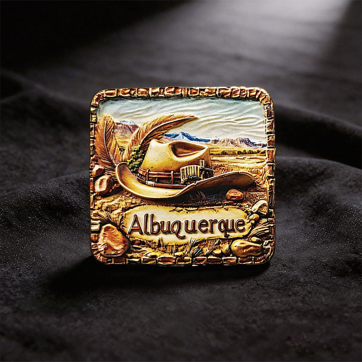 Albuquerque Sand Dunes 3D Souvenir Fridge Magnet – Travel Collection Keepsake