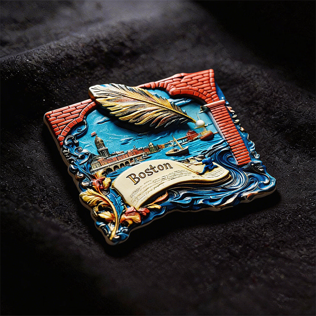Boston Bay 3D Souvenir Fridge Magnet – Travel Collection Keepsake